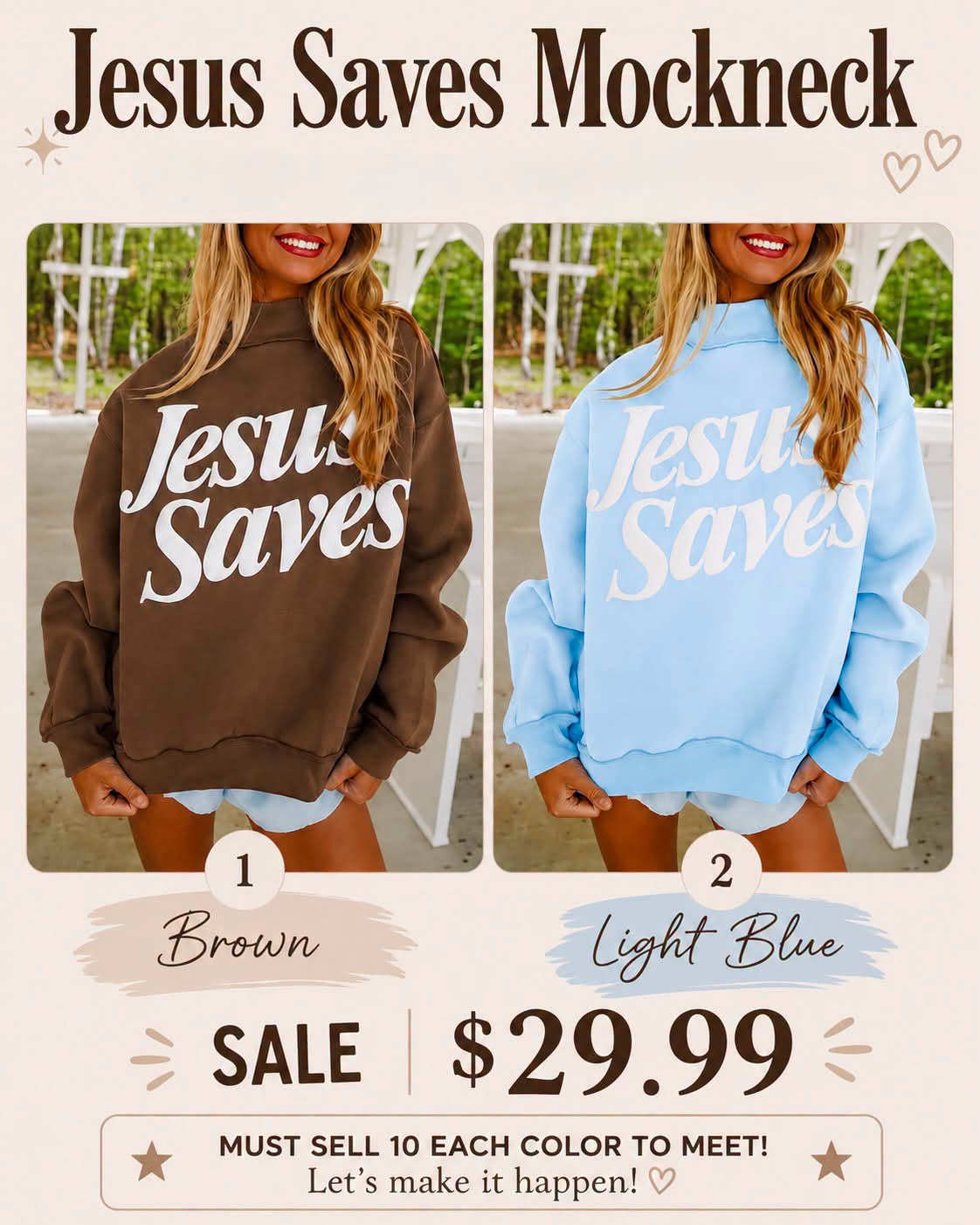 Jesus Saves - Mockneck