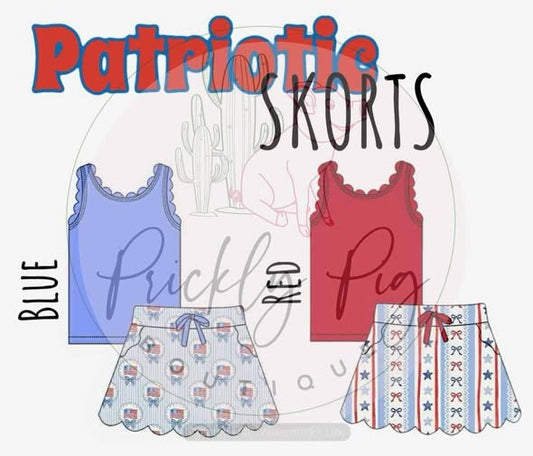 Patriotic Skort Sets