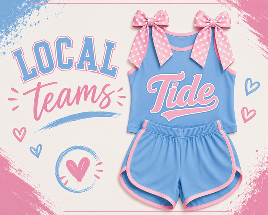 Tide Team Bow Short Set