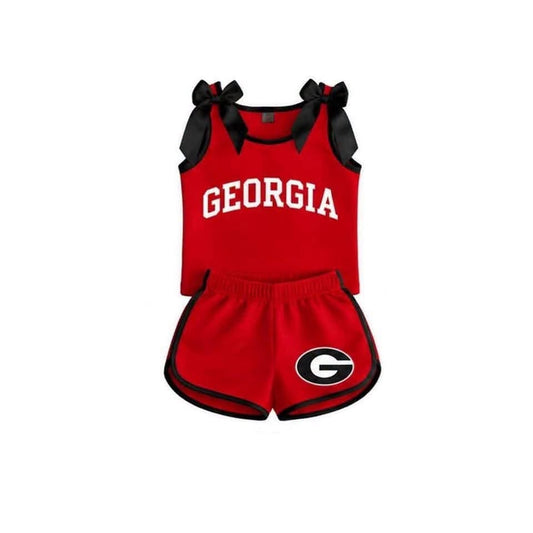 Georgia Team Bow Short set