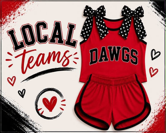 Dawgs - Team Bow Short Set